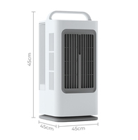 Ventilateur de climatisation portable 24V électrique avec réservoir d'eau de 1,7L, 3 vitesses de ventilation, oscillant, refroidissement par glace, petit climatiseur de bureau