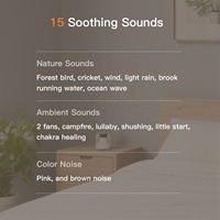 HiFiD HFD-W32 Nuevo Diseño, Máquina de Sonido Portátil para Bebés con Luces LED RGB Personalizables, Ayuda para Dormir, Ruido Blanco y Temporizador