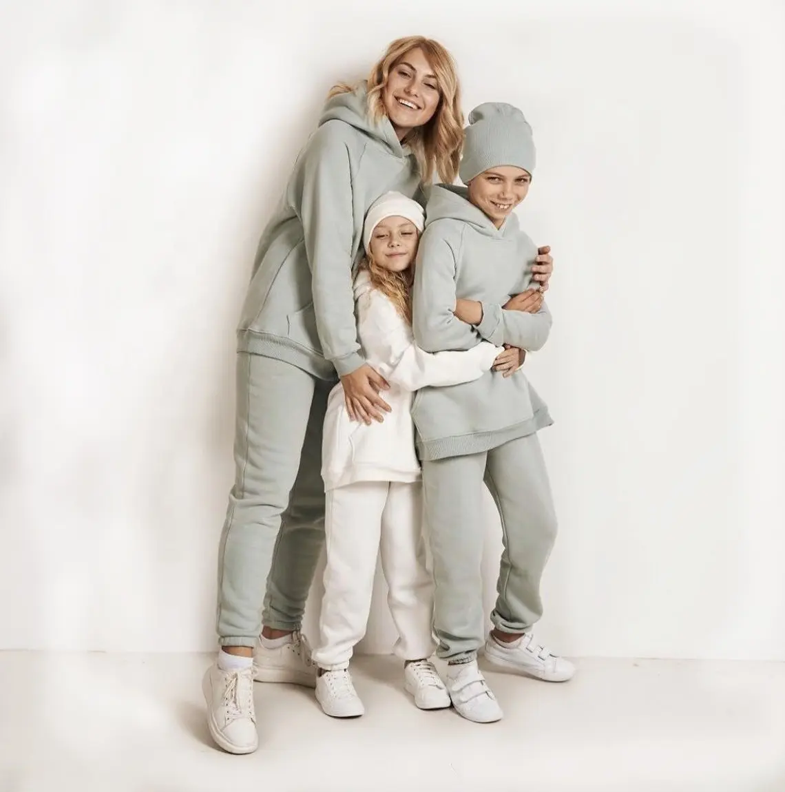 2021ออกแบบที่กำหนดเอง Casual การจับคู่ครอบครัวชุด2ชิ้นชุดเสื้อและกางเกง Sweatsuit ผู้หญิง Mommy และ Me ชุด