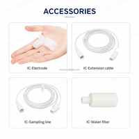Sensor de EtCO2 de Flujo Lateral, Doble Longitud de Onda, NDIR, Monitoreo Respiratorio, Módulo de CO2, Monitor de Pacientes, Bajo Flujo, Resistente al Agua IPX4, CE