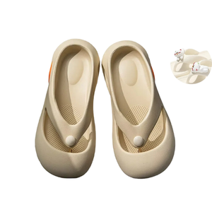 Sandalias de Playa Unisex de Verano, Estilo Nuevo, con Parte Superior de Plástico y EVA, Punta Cerrada, Plataforma, para Exteriores, Impermeables - Product Image 2