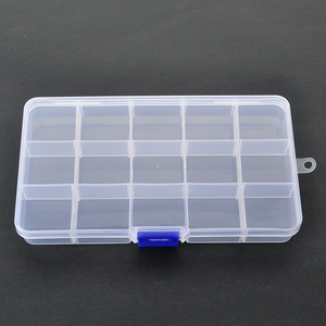 15 Slots Clear Plastic Aufbewahrung sbox Schraube Schmuck Perlen behälter