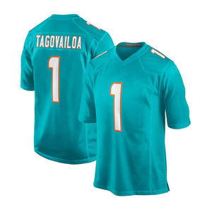Dolphins 10 Tyreek Hill 13 Marino Jersey Set Bestickt für Fußball uniform Kurze Sommers port bekleidung Shirts Tops für Erwachsene - Product Image 5