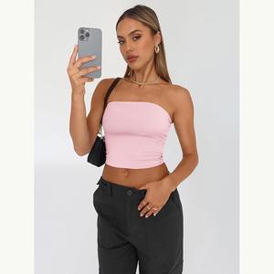 Bretelles Crop Tank Fashion Sport Bra <span class=keywords><strong>Sexy</strong></span> Top Tube Bandeau Backless pour les femmes - Product Image 4