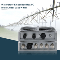 PC Industrial Resistente sin Ventilador IP67/IP69K con Intel N97 M12, Controlador IoT Industrial a Prueba de Agua con LAN