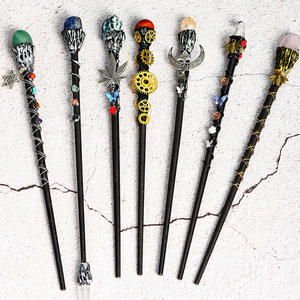 Baguette magique en cristal naturel avec noyau métallique, baguette magique personnalisée - Product Image 1