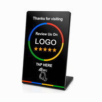 Support d'affichage NFC personnalisable et étanche avec code QR et puce NTAG213 pour cartes de membre/cadeaux