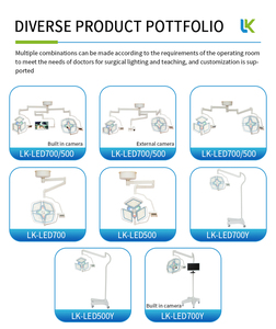 Lámpara Quirúrgica LED LK/LED700 de Alta Calidad <span class=keywords><strong>con</strong></span> Forma de Pétalo, sin Sombra, Eléctrica, Certificada CE, Soporte Ajustable <span class=keywords><strong>con</strong></span> Pantalla Táctil - Product Image 4
