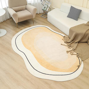 Alfombra Moderna Abstracta con Forma Novedosa, de Fibra de Poliéster Gruesa, para Sala de Estar, Dormitorio, Estudio, Decoración del Hogar - Product Image 5