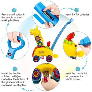 Macchina per Bolle Estiva con Design Anti-perdita, Proiettore Dinosauro, Musica e Luci, Giocattolo <span class=keywords><strong>a</strong></span> Spinta per Bambini - Product Image 6