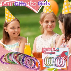 Kit per Creare Braccialetti Glitterati per Bambini, Set Artistici e Artigianali per Regali, Riempitivi per Sacchetti Regalo di Compleanno, Giocattoli, Kit Artigianale dell'Amicizia - Product Image 6