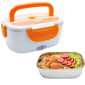 B10-1174 12V&UK Plug Stainless Steel Custom Logo Package Portable Lunch Box Food Storage Box