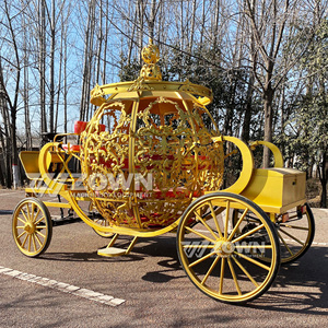 Customizable Hot Sale Electric Wedding Horseless Carriage Cinderella Pumpkin Wedding Horse Carriage <b>Buggy</b> On sale - Product Image 1