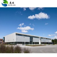 Almacén de Estructura de Acero Multifuncional Senwang, Diseño Moderno, 1 Año de Garantía, para Almacenamiento de Materiales de Fábrica y Productos Terminados