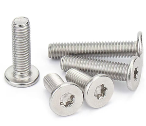 Tornillo Torx de cabeza delgada de cabeza plana de acero inoxidable 304 tornillos de máquina M2.5 - Product Image 2