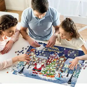 2023 nouveau jeu de puzzle vierge personnalisé 100 500 1000 2000 pièces papier puzzle enfant en bas âge