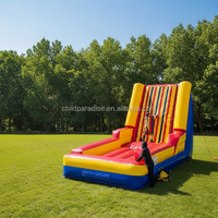 Équipement gonflable commercial de mur de jeu de Velcro de PVC pour l'usage d'intérieur et extérieur pour le type d'accessoire de parcs d'attractions