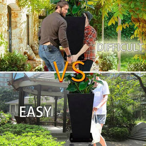 <span class=keywords><strong>Support</strong></span> <span class=keywords><strong>de</strong></span> plante en fer métallique robuste <span class=keywords><strong>de</strong></span> 13 pouces, <span class=keywords><strong>support</strong></span> <span class=keywords><strong>de</strong></span> plante en pot, chariot se déplace autour <span class=keywords><strong>de</strong></span> la <span class=keywords><strong>jardinière</strong></span>, roulettes réglables, verrouillage - Product Image 3