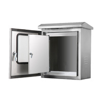 Boîte de distribution extérieure à double porte, armoire de commande d'instruments, boîte de boutons de commutation, boîte de câblage étanche, 100A 220V/380V