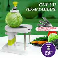 L Factory - Vente chaude : Ustensiles de cuisine en acier inoxydable, coupe-légumes et fruits tendance, râpe à chou, éplucheur de pommes de terre et de pommes