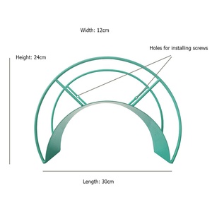 Horticulture <strong>Pipe</strong> Bracket Heavy Duty Wrought Water <strong>Hose</strong> Holder Iron Metal <strong>Hose</strong> Reel Wall Mount Garden Water <strong>Hose</strong> <strong>Hanger</strong> - Product Image 5