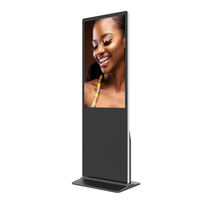 Haute qualité 43 50 55 65 pouces intérieur WIFI support de sol LCD signalisation numérique affiche totem signalisation numérique