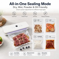 Scelleuse sous vide automatique de haute qualité, largeur de scellage de 30 cm, modes sec et humide, scelleuse silencieuse pour la conservation de la viande