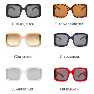 Wholesale 2025 Fashion Wide <b>Frame</b> Glasses Shades Sunglasses <b>Large</b> <b>Frame</b> Unisex Own Logo Famous Luxury Brand Sunglasses - Product Image 4