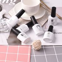 Ensemble de couches de base sans lingette de vernis à ongles OEM de 10ml, séchage par LED UV, couche de finition et gel de couche de base longue durée