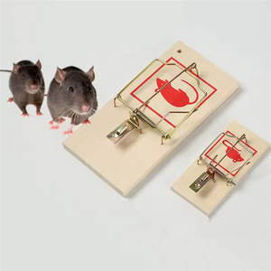 Eco-Friendly Solid Wood Mouse <b>Trap</b> No Chemicals Reusable for Farm and Barn Rodent Control - Product Image 2