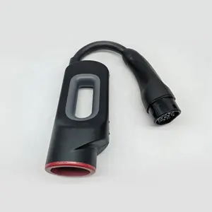 Type2 Plug Socket 125a For car ev fast charging station leakage protection Chademo To European Standard Type2 Ev Charger Adapter