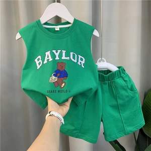 Conjunto de <span class=keywords><strong>Chaleco</strong></span> de Verano para Niños, Conjunto de Dos Piezas Elegante y Dominante para Bebés - Product Image 3