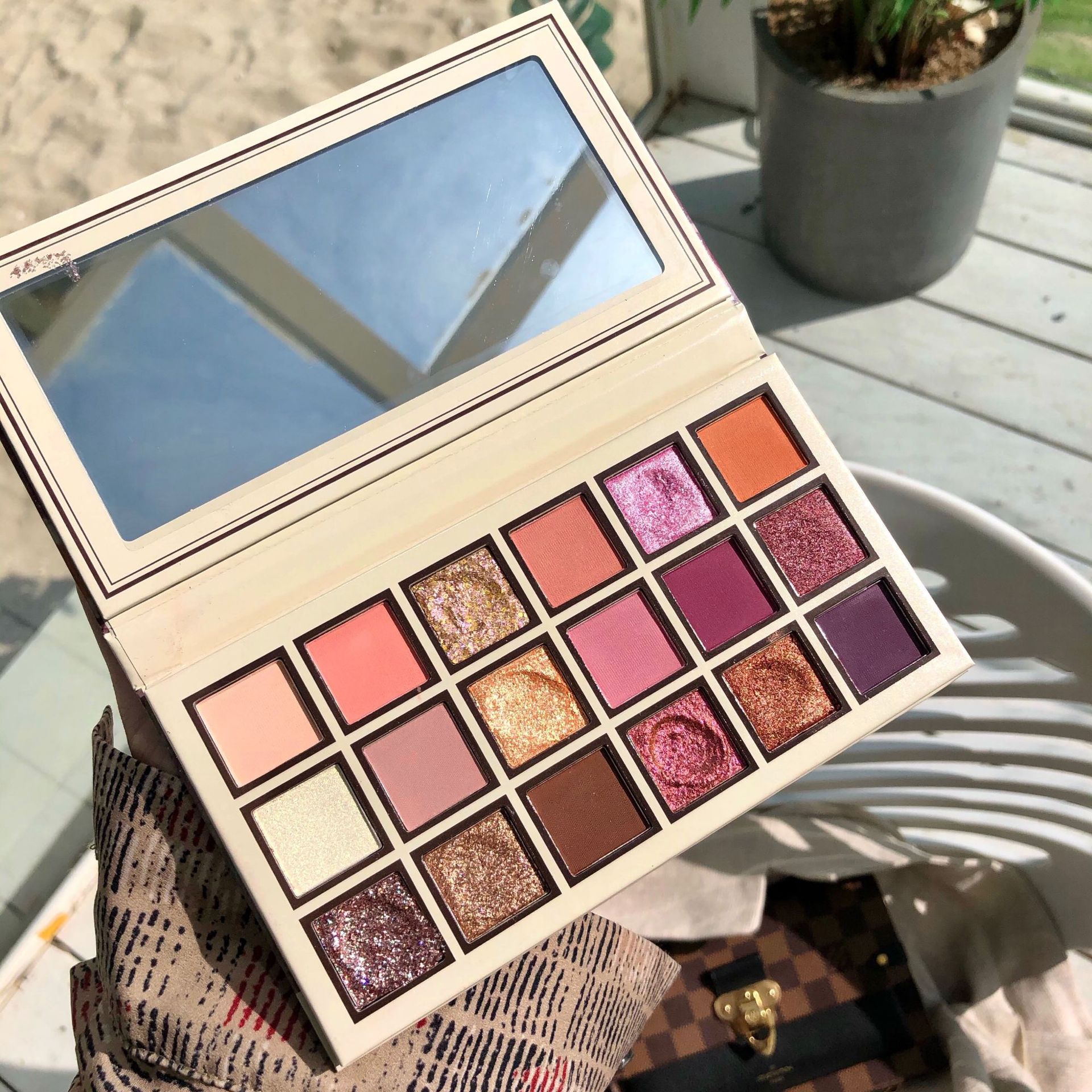 18 цветов матовые жемчужные блестящие тени для век