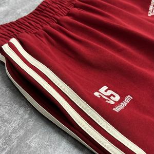 Pantalons de survêtement rayés personnalisés streetwear, pantalons de survêtement en molleton français de designer, pantalons de survêtement larges et lourds en coton, pantalons de survêtement baggy pour hommes - Product Image 4