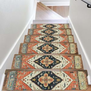 Custom Design Persian 8x30 "tappetini per scale in gomma per interni antiscivolo pedane moquette per gradini in <span class=keywords><strong>legno</strong></span> - Product Image 6