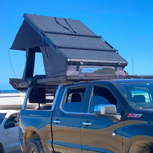 Carpa de techo rígida para camping al aire libre, carpa de techo de aluminio para exteriores, carpa desplegable para camioneta, carpa de techo para autos con escalera - Product Image 5