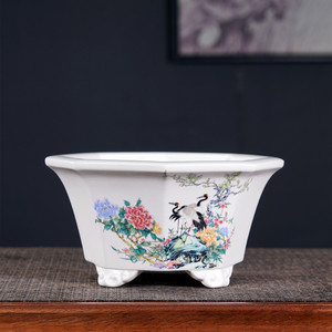 <span class=keywords><strong>Vasi</strong></span> di fiori in ceramica per interni di qualità eccezionale Bonsai pianta e paesaggio vaso di pittura per uso giardino - Product Image 1