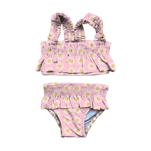 Vente en gros de maillots de bain pour enfants personnalisés <span class=keywords><strong>anti</strong></span>-<span class=keywords><strong>UV</strong></span> Ensembles de bikini pour filles Acheteuses Ensemble de bain à fleurs pour bébé Maillots de bain Bikinis Australian - Product Image 3