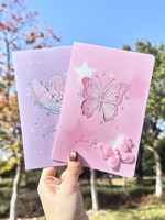 BIG ROLE Carte de vœux en papier 3D découpée au laser holographique avec motif papillon, décoration perlée et enveloppe assortie pour anniversaire et cadeau de fêtes
