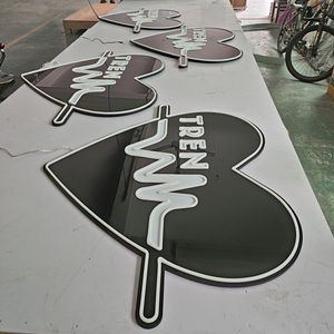 Enseigne néon <span class=keywords><strong>LED</strong></span> personnalisée à motif imprimé UV, lumière acrylique 3D extérieure pour entreprises, bars, hôpitaux, enseignes de mariage, garantie 3 ans - Product Image 2