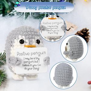 Farbeele Pingüino Alegre Amuleto de la Suerte Llavero Abrazo de Bolsillo Figura Positiva Duradero 5cm*5cm Regalo de Cumpleaños <span class=keywords><strong>para</strong></span> Mujeres y Hombres de Apoyo - Product Image 3