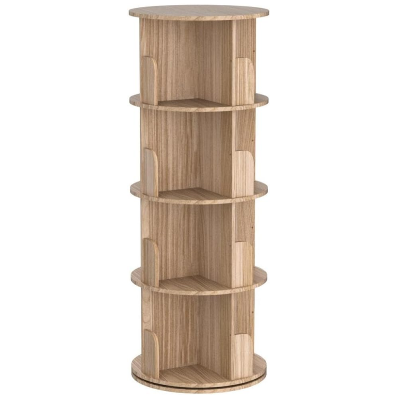 Wooden 4 Tier Floor Standing Bookcase