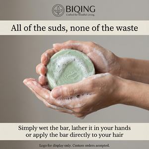 Savon Shampoing Solide Rafraîchissant Personnalisé <span class=keywords><strong>2</strong></span> oz Sans SLS à la Menthe Poivrée Naturelle et à l'Eucalyptus avec Huile de Coco pour la Croissance Capillaire - Product Image 2