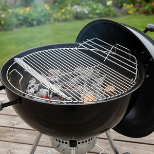 <span class=keywords><strong>Grille</strong></span> de cuisson <span class=keywords><strong>ronde</strong></span> pliable en acier inoxydable pour barbecue extérieur avec poignée, fabriquée par une usine OEM - Product Image 3
