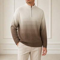 Streetwear Herren Baumwoll-Acryl-Mischung Reißverschluss-Strickjacke Ferninfrarot Maschinenwaschbar Stehkragen Direkt vom Hersteller Kundenspezifisches OEM
