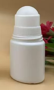 Flacon roll-on en plastique, 50 ml, blanc - Product Image 2