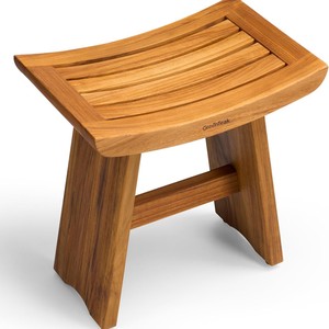 เก้าอี้อาบน้ำไม้ไผ่ Ruoyi ขนาด 45.7x30.5x46 ซม. ทนทานต่อการกัดกร่อน เหมาะสำหรับอาบน้ำผู้สูงอายุ เด็ก และสตรีมีครรภ์ พร้อมที่เก็บของในห้องน้ำ - Product Image 5