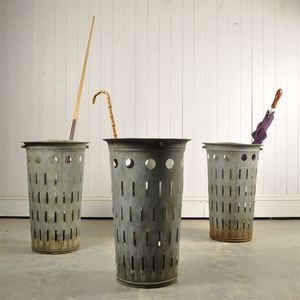 Industrial Creative Stainless Metal <b>Umbrella</b> Storage Rack Durable Rain <b>Stand</b> Handicraft Design Dia 10" Height 20" All-Season for - Product Image 6