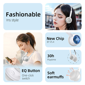 Mode métal <span class=keywords><strong>circumaural</strong></span> sans fil pour Bluetooth 5.4 casque supra-auriculaire à dos ouvert IPX4 étanche contrôle tactile 25-30h Mobile - Product Image 5