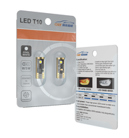 Ampoules de voiture super lumineuses, ambre, 12v, 194, 168, Canbus, T10, LED pour éclairage de plaque d'immatriculation